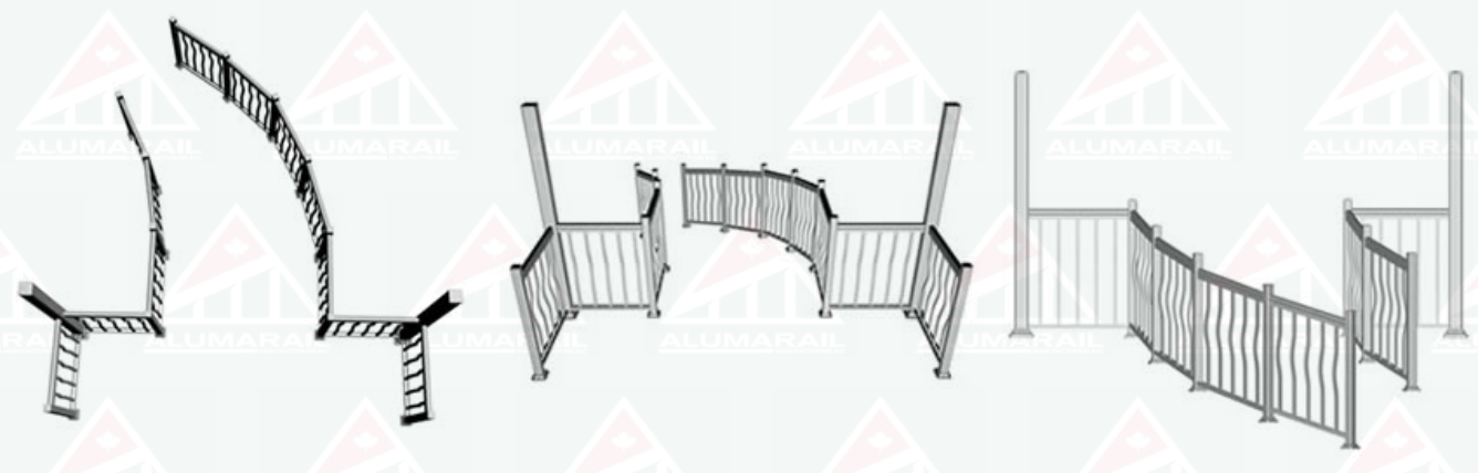 Curved Railings Product - Alumarail Manufacturing Inc.