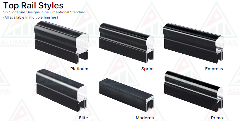 Top Rails, Posts & Pickets - Alumarail Manufacturing Inc.